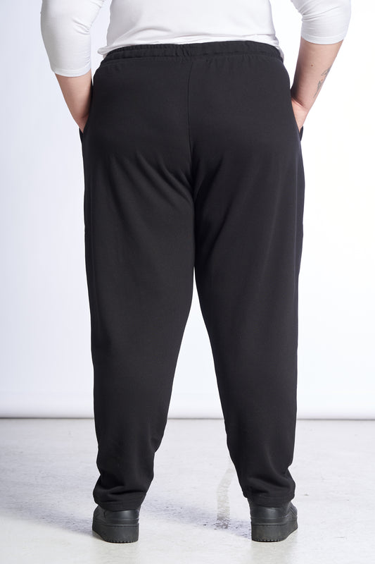 Plus size sweatpants dame – Str. 42-60 Black