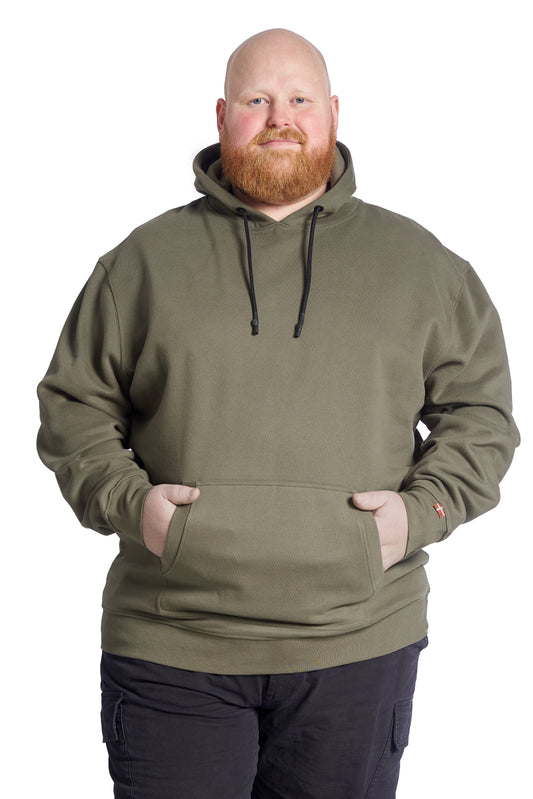 Plus Size Hoodie til mænd– Str. XL til 8XL - Army