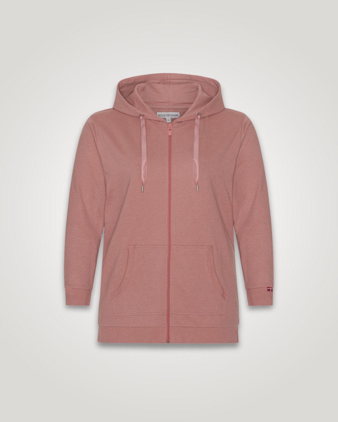 plus size zip hoodie ash rose
