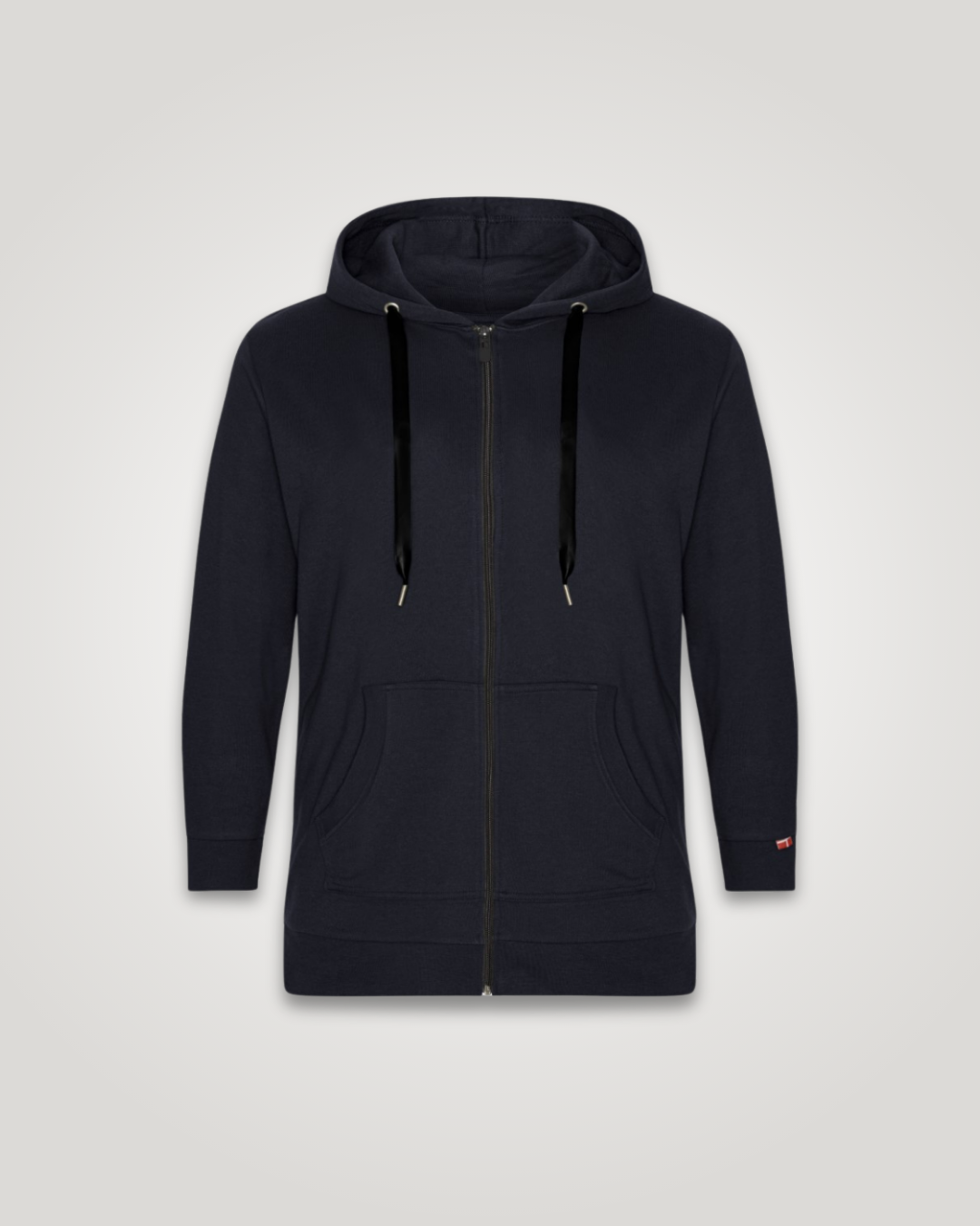 plus size zip hoodie navy