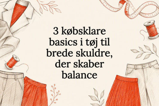 Dekorativ illustration af tøj og balance
