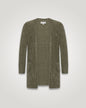 Lang Strikket Cardigan, army