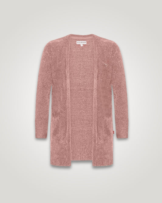 Ash Rose - Dame Lang Strik Cardigan