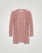 Lang Strikket Cardigan, ash rose