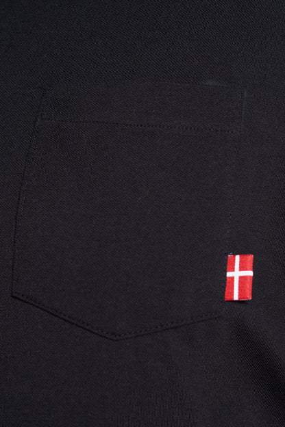 Plus size Polo til mænd – Klassisk design – Str. XL til 8XL - Black