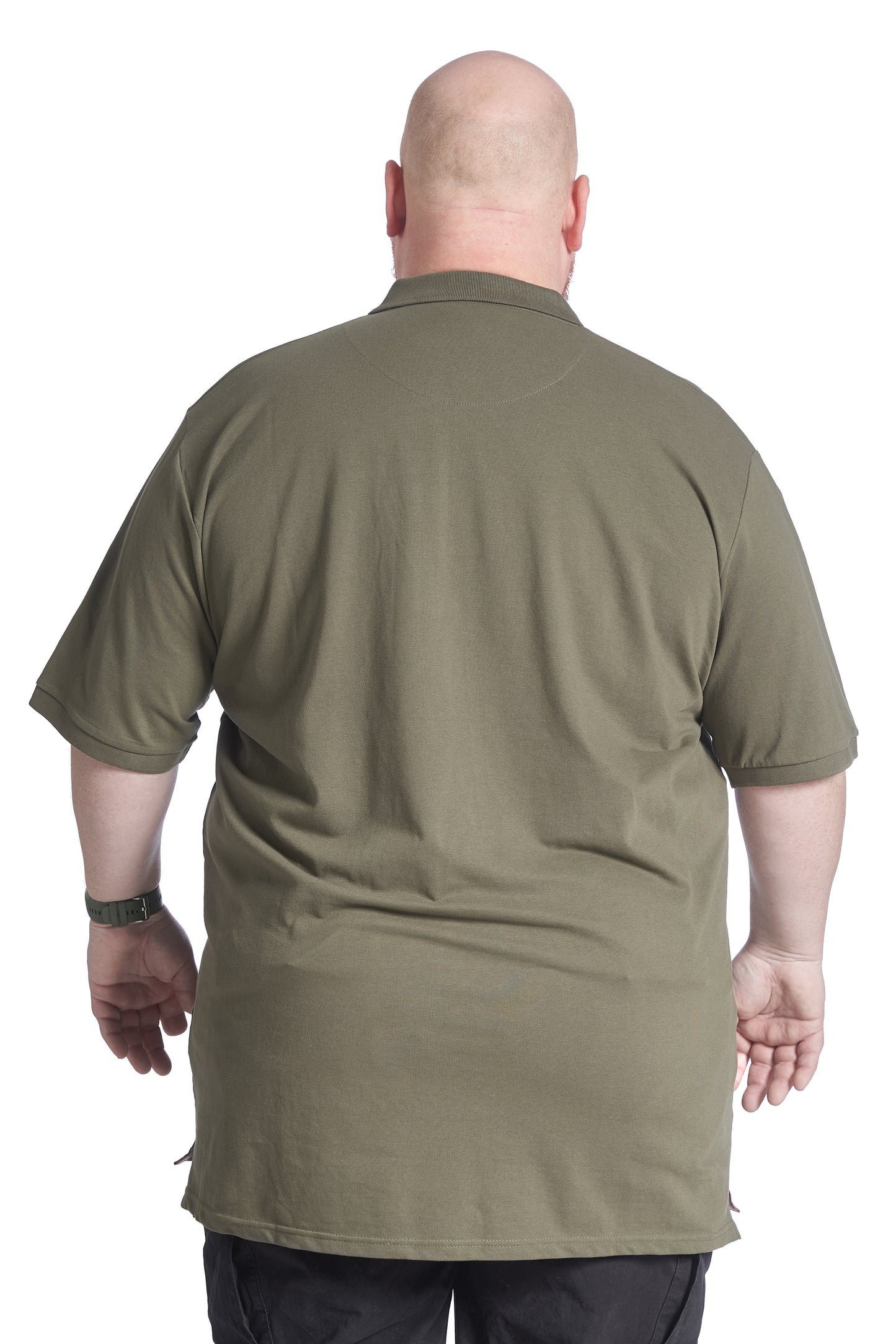 Plus size Polo til mænd – Klassisk design – Str. XL til 8XL - Army