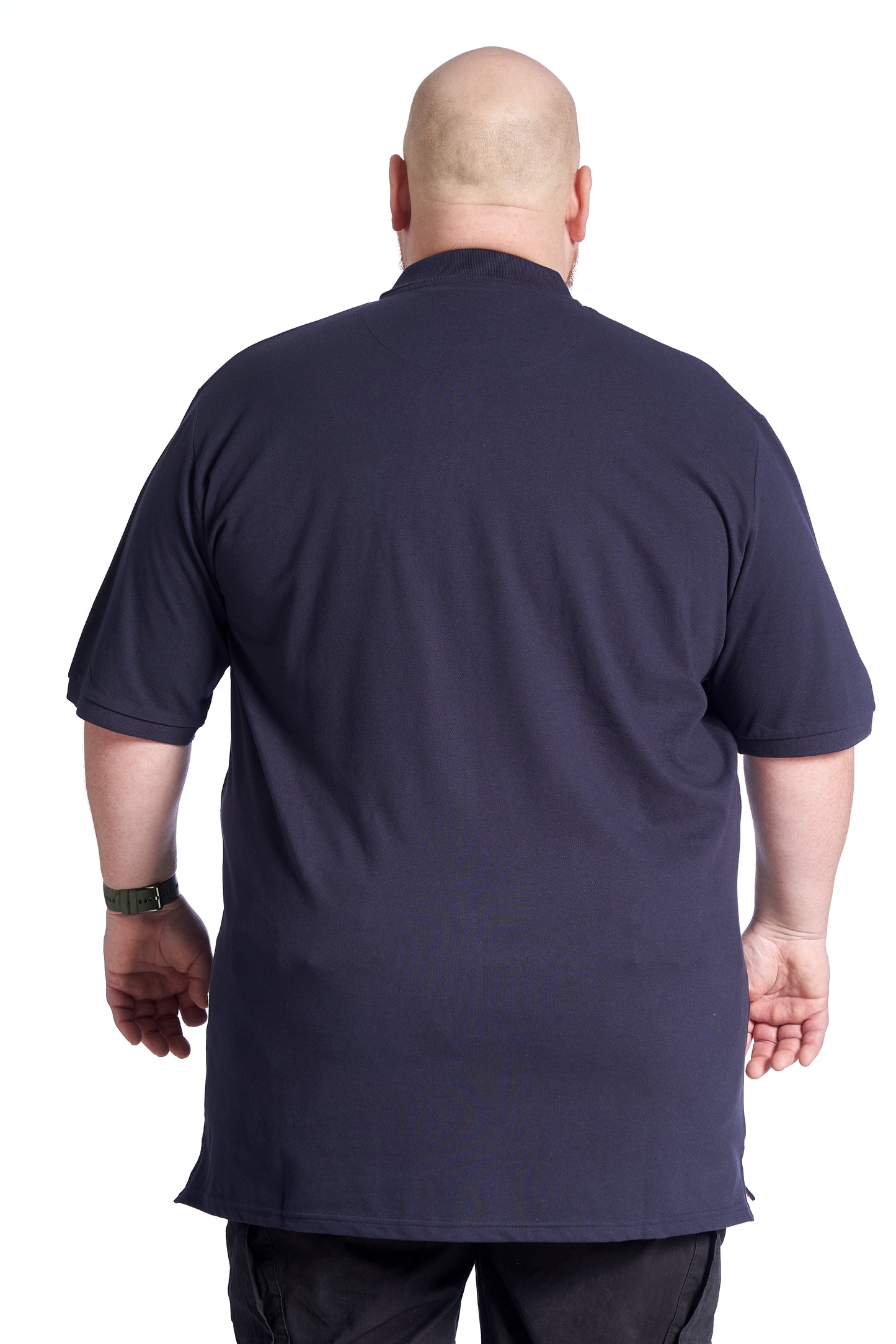 Plus size Polo til mænd – Klassisk design – Str. XL til 8XL - Navy