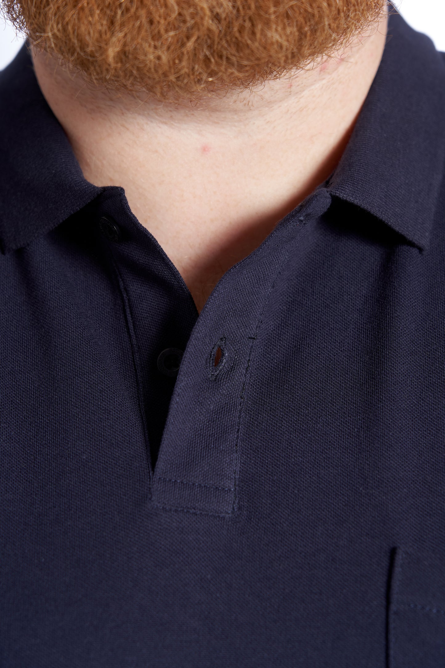 Plus size Polo til mænd – Klassisk design – Str. XL til 8XL - Navy
