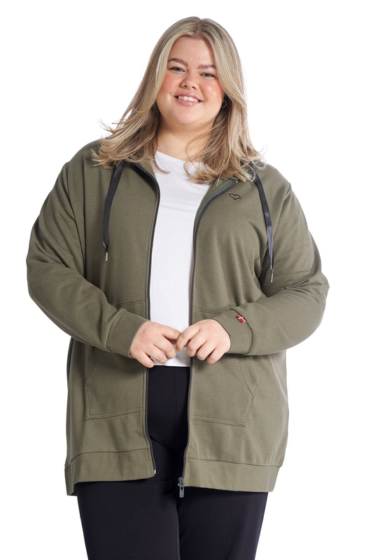 Plus size zip hoodie – Dame Str. 42-60