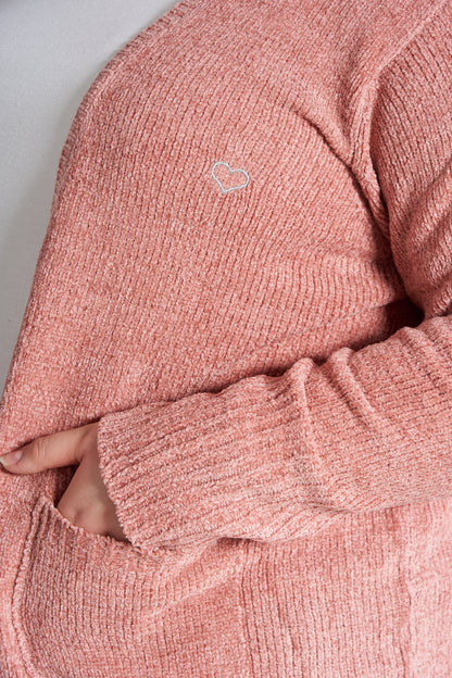 Lang Strikket Cardigan Plus Size – Dame Str. 42 til 60 - Ash Rose