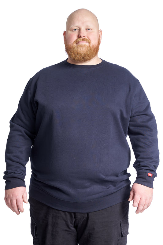 Plus size Sweatshirt til mænd – Str. XL til 8XL - Navy