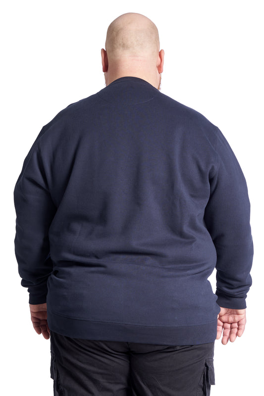 Plus size Sweatshirt til mænd – Str. XL til 8XL - Navy
