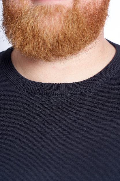 Plus Size Striktrøje til mænd – Str. XL til 8XL - Navy