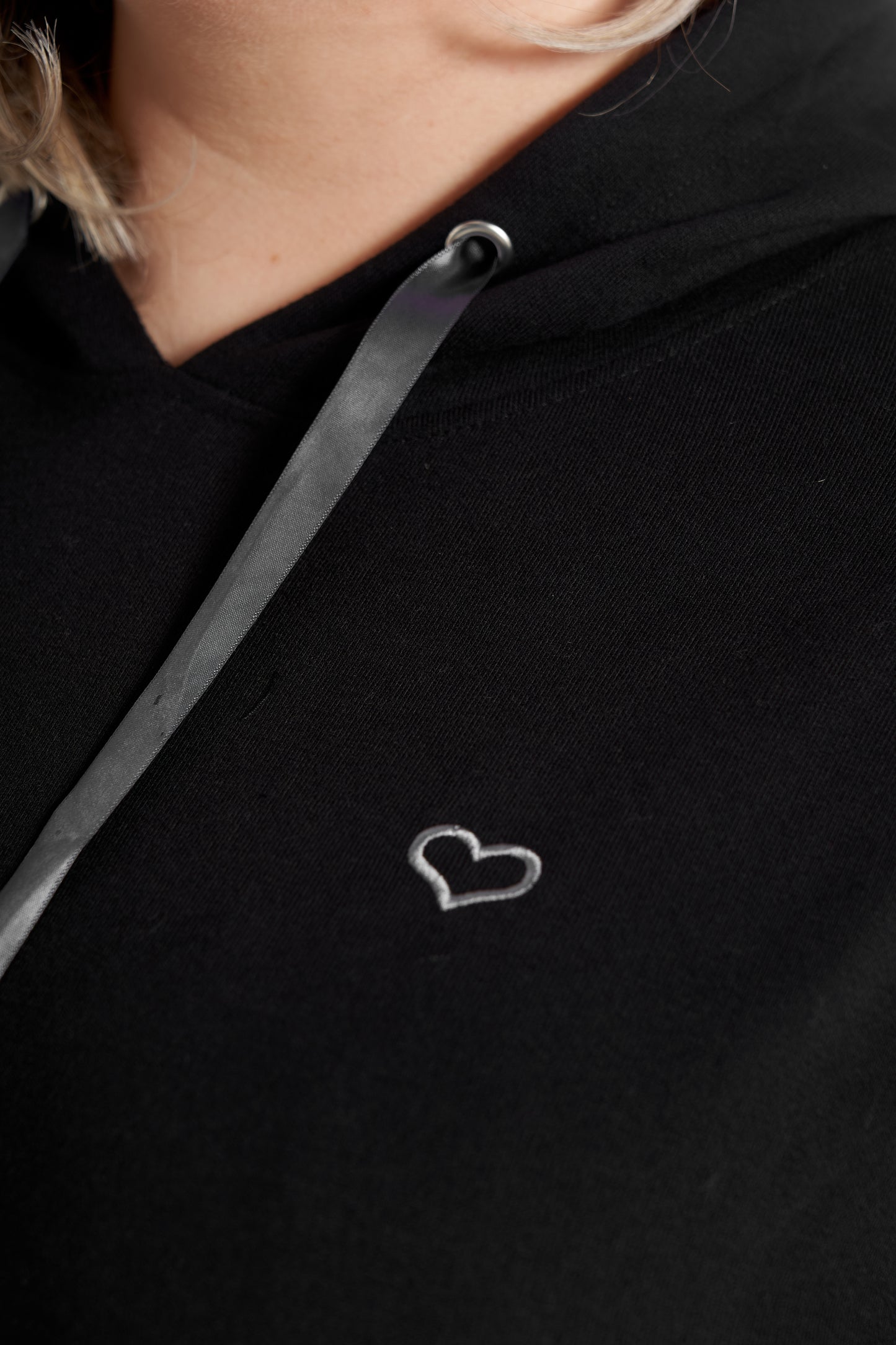 Plus size hoodie – Dame Str. 42-60 Black