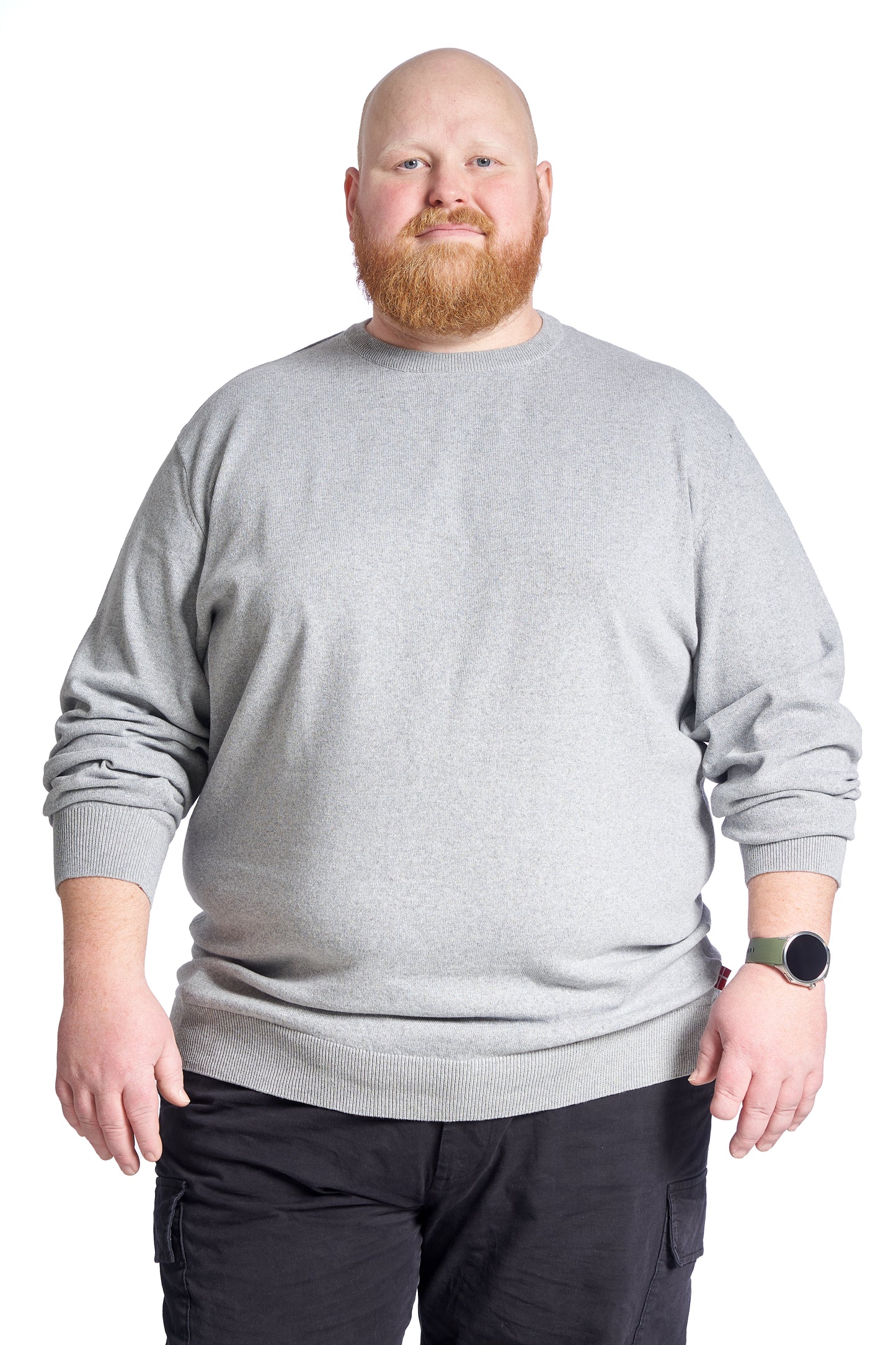 Plus Size Striktrøje til mænd – Str. XL til 8XL