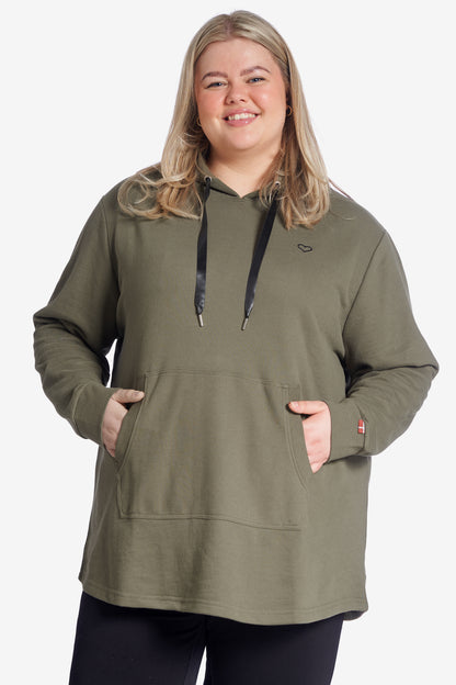 Plus size hoodie - Army – Dame Str. 42-60