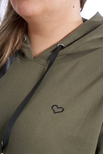 Plus size hoodie - Army – Dame Str. 42-60
