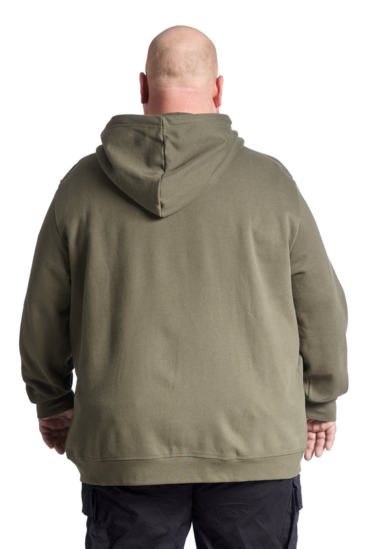Plus Size Zip hoodie til mænd – Klassisk hættetrøje med lynlås - Army
