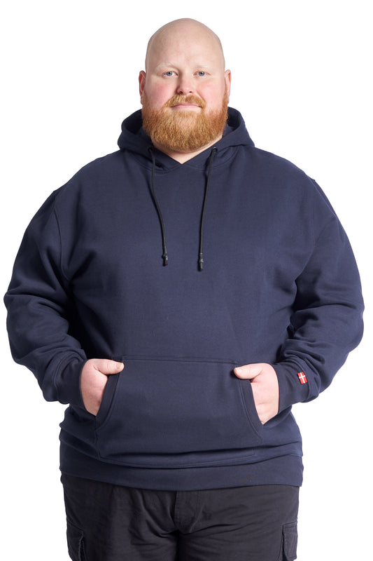 Plus Size Hoodie til mænd– Str. XL til 8XL - Navy