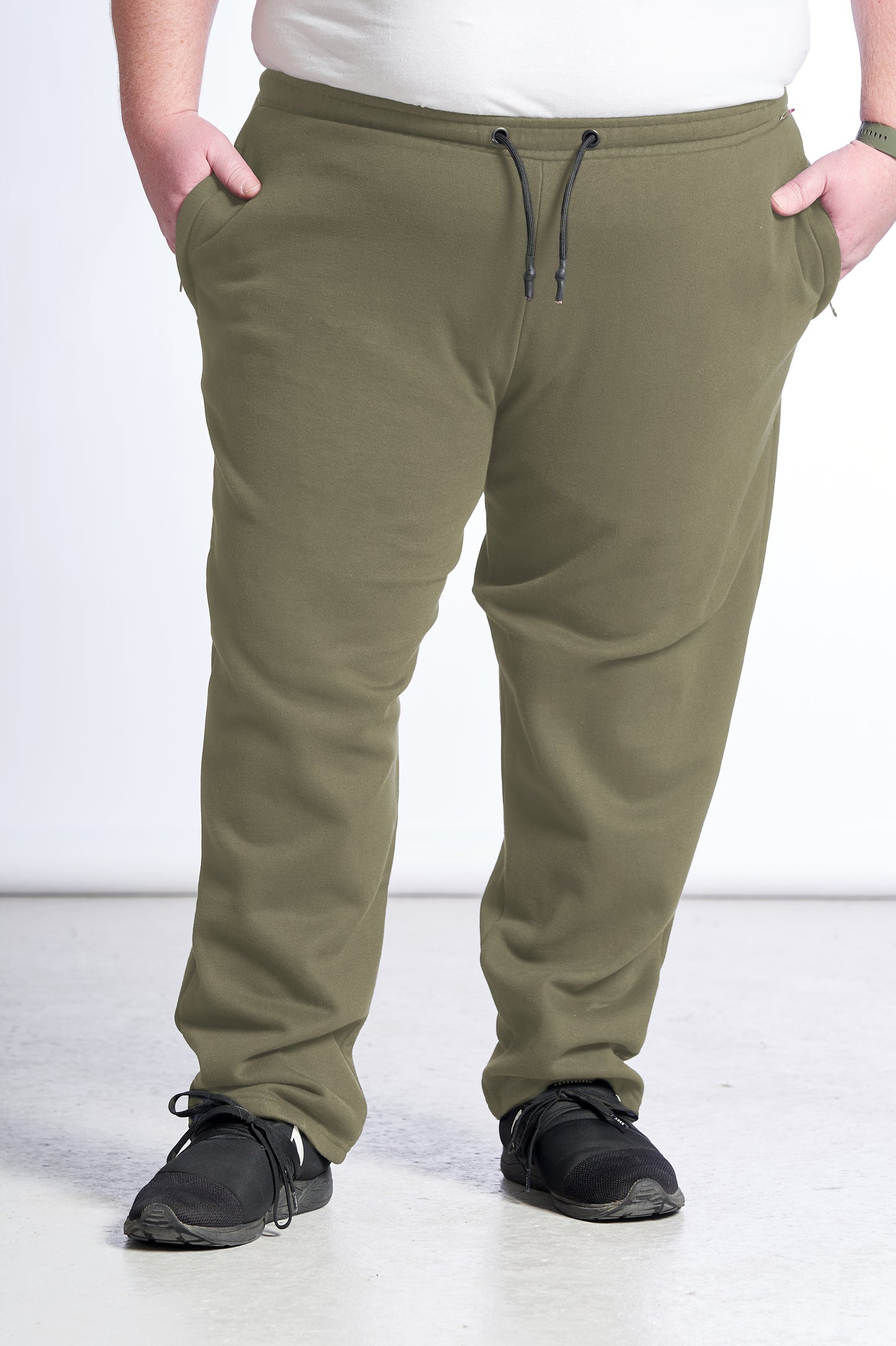 Plus size sweatpants for men – Size XL to 8XL - Army 