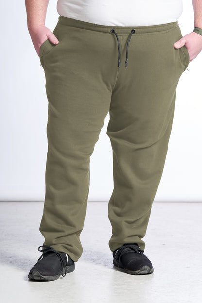 Plus size sweatpants for men – Size XL to 8XL - Army 