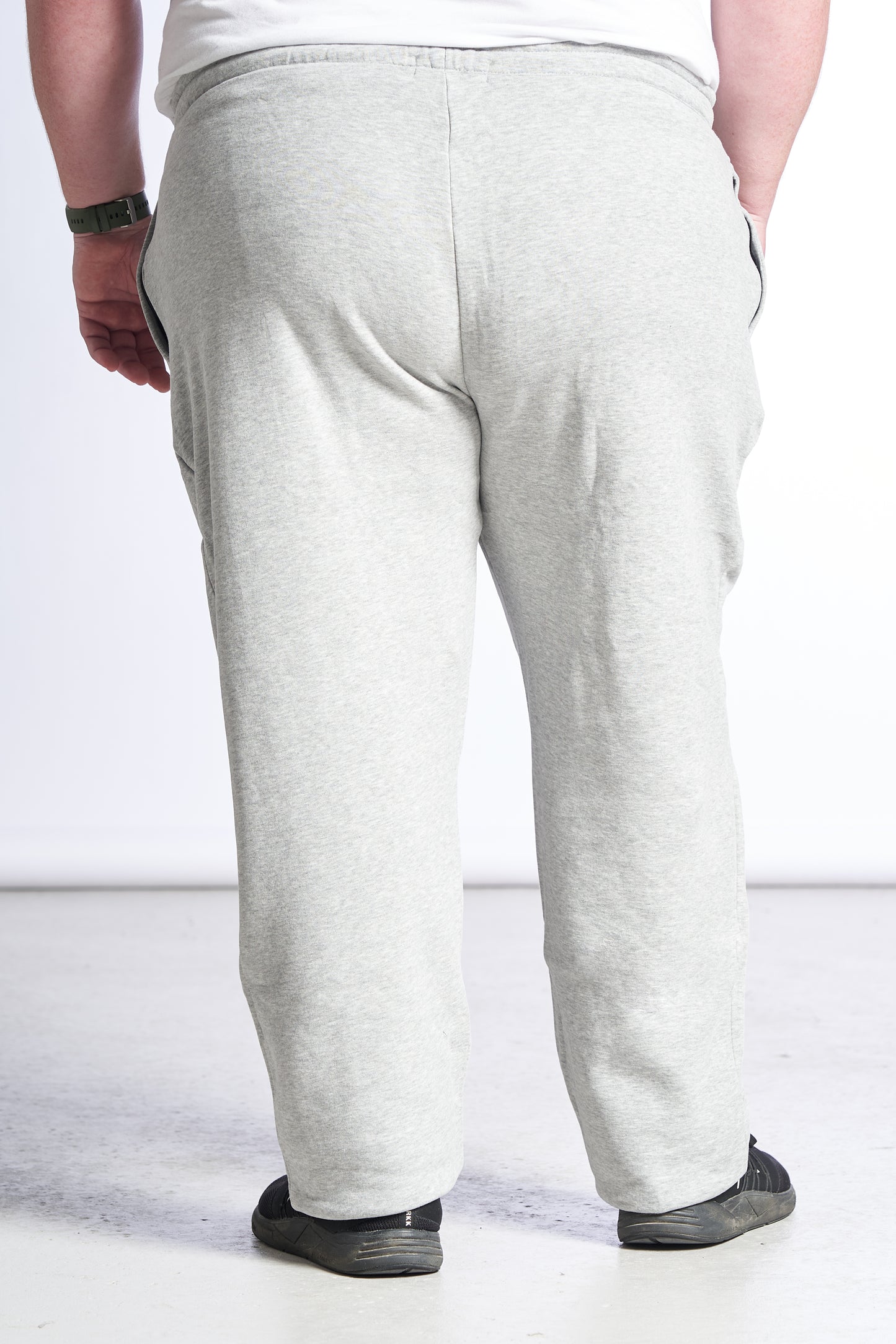 Plus size sweatpants til mænd – Str. XL til 8XL - Grey Melange