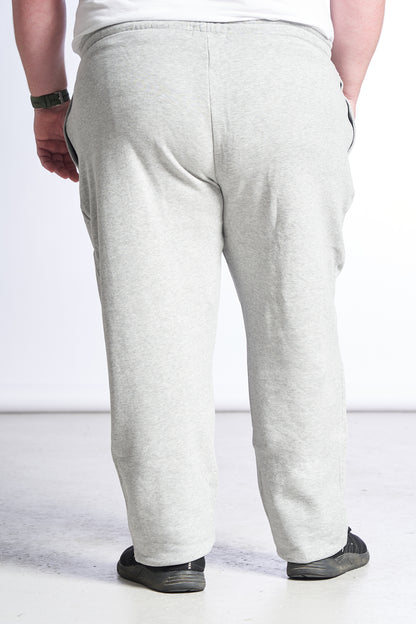 Plus size sweatpants til mænd – Str. XL til 8XL - Grey Melange