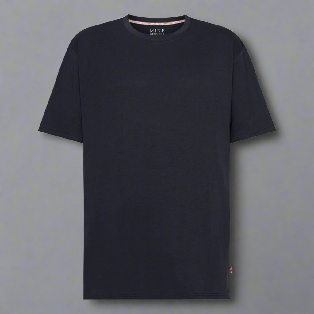 Plus size herre t‑shirt i bomuld (XL-8XL) – klassisk snit og blød kvalitet i store størrelser