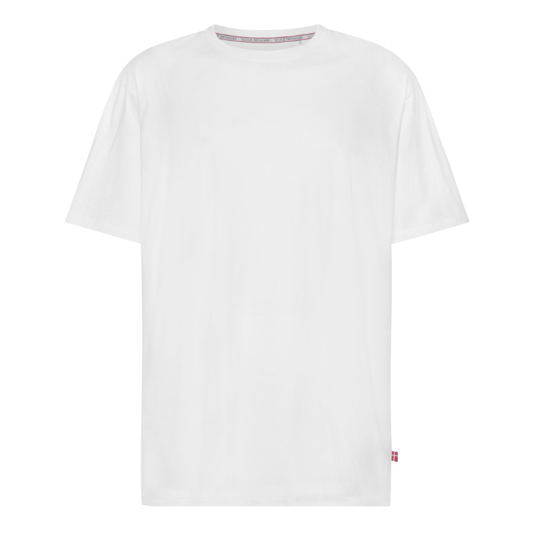 Plus size herre t‑shirt i bomuld (XL-8XL) – klassisk snit og blød kvalitet i store størrelser