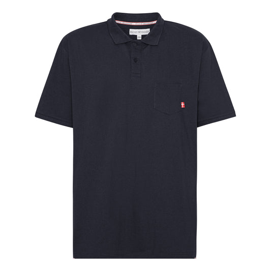 Plus size Polo til mænd – Klassisk design – Str. XL til 8XL - Navy