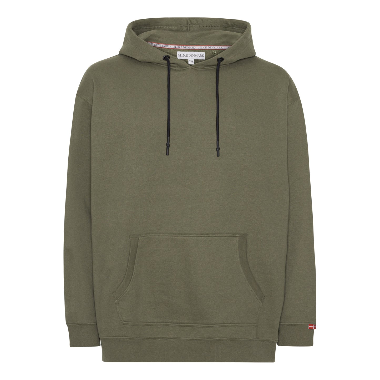 Plus Size Hoodie til mænd– Str. XL til 8XL - Army