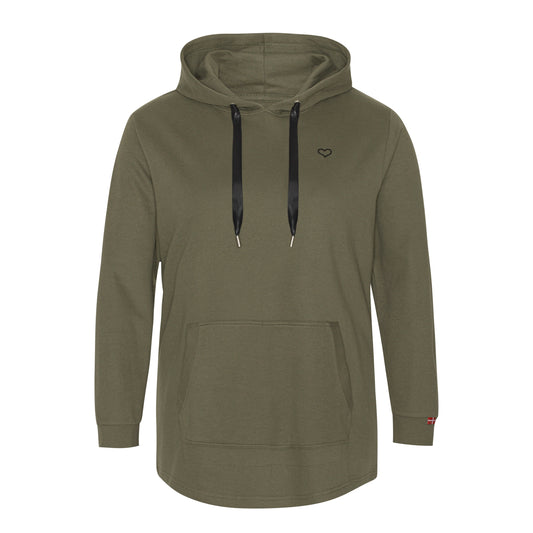 Plus size hoodie - Army – Dame Str. 42-60