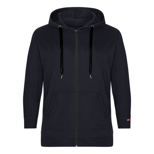 Plus size zip hoodie navy – Dame Str. 42-60