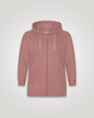 plus size zip hoodie ash rose