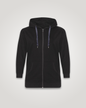 plus size zip hoodie black