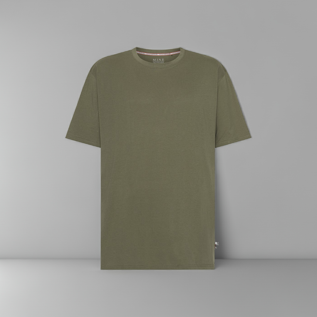 Plus size herre t‑shirt i bomuld (XL-8XL) – klassisk snit og blød kvalitet i store størrelser