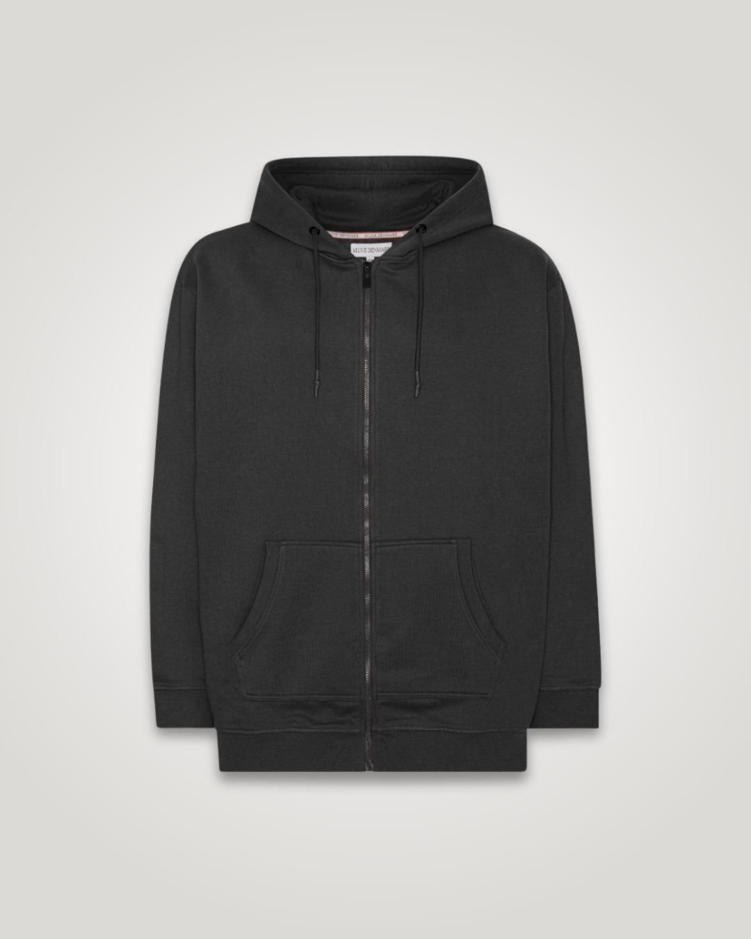 zip hoodie til mænd black