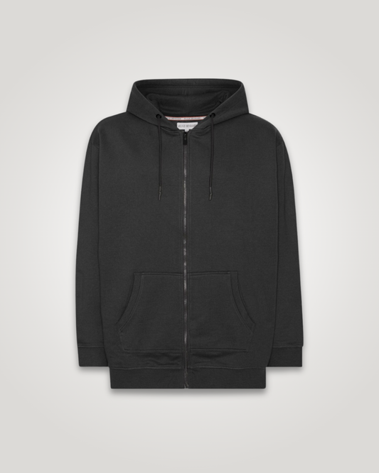 zip hoodie til mænd black