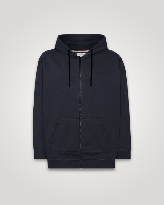 zip hoodie til mænd navy