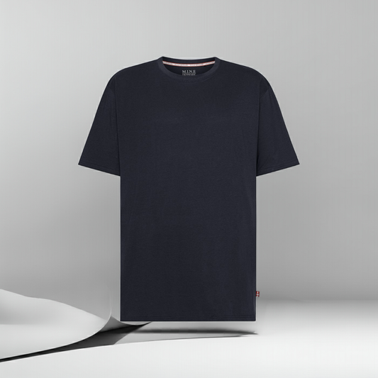 Plus size herre t‑shirt i bomuld (XL-8XL) – klassisk snit og blød kvalitet i store størrelser