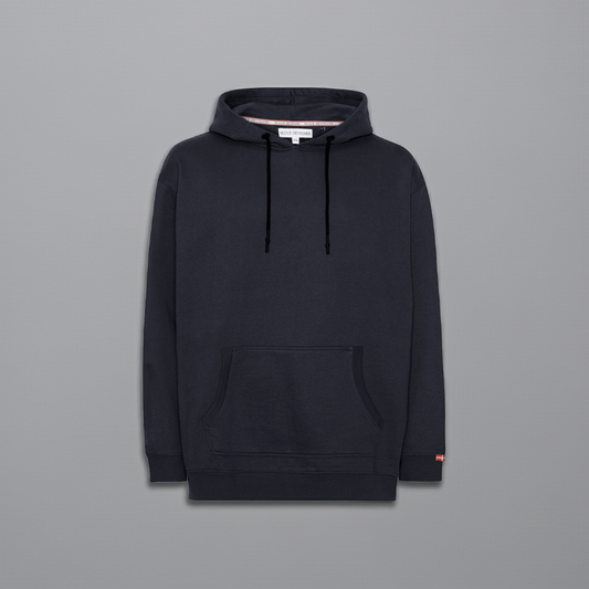 Plus size herre hoodie i bomuld/polyester (XL-8XL) – blød og rummelig sweatshirt med kængurulomme