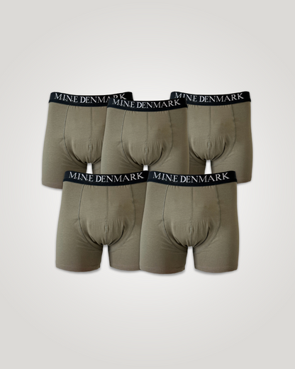 Klassiske Boxershorts 5-pak Plus Size, army
