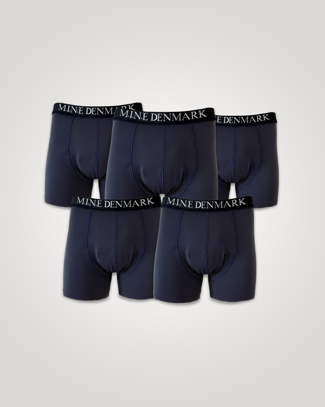  Klassiske Boxershorts 5-pak Plus Size, navy