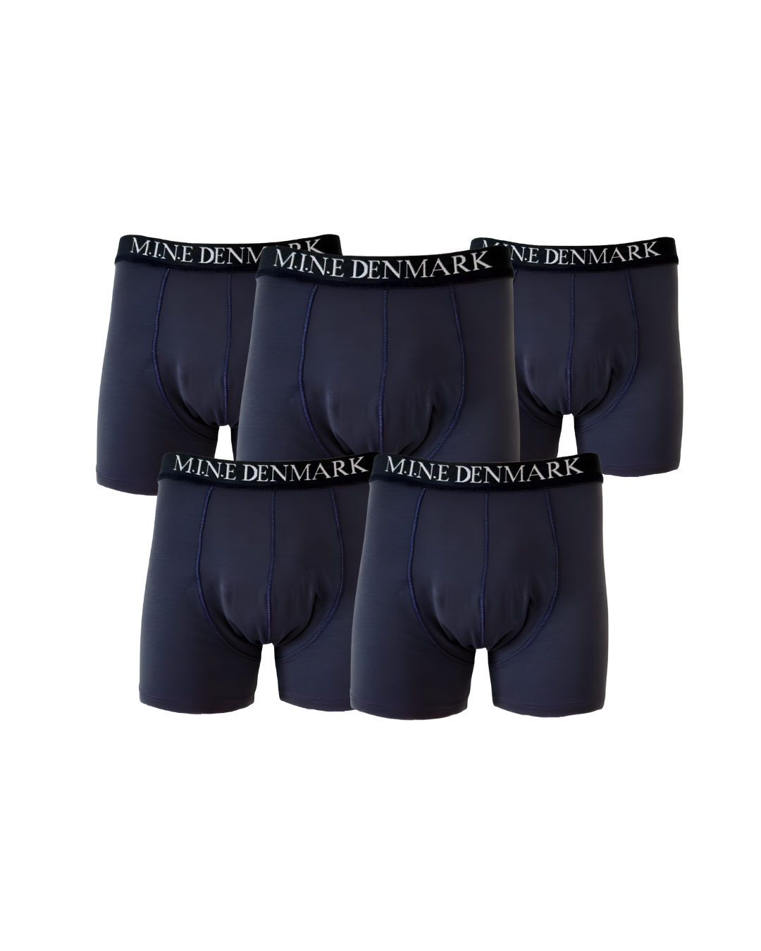Klassiske Boxershorts Navy 5-pak Plus Size – Str. XL til 8XL