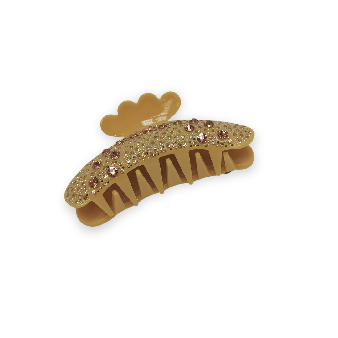 SUI AVA Hårklemmer -  Helen Glow, french Mustard