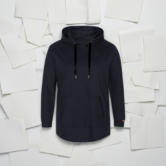 Plus size dame hoodie i bomuld/polyester (XL-8XL) – blød og rummelig til store kvinder