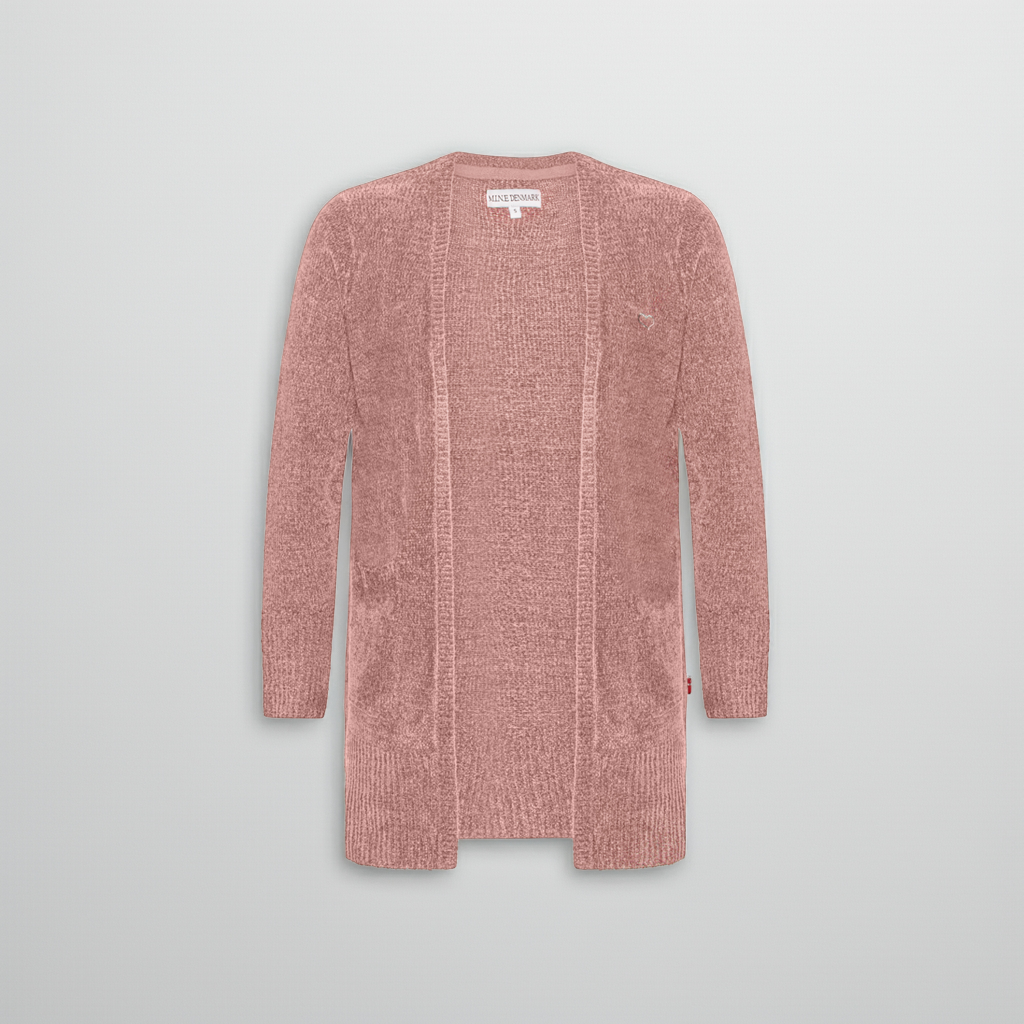 Plus size dame cardigan/trenchcoat (XL-8XL) – lang jakke i klassisk snit til store kvinder